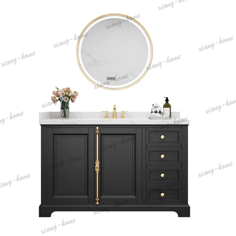 Home Bathroom Vanity Combo - Luxury Modern Bathroom Cabinet Decorations Drawers