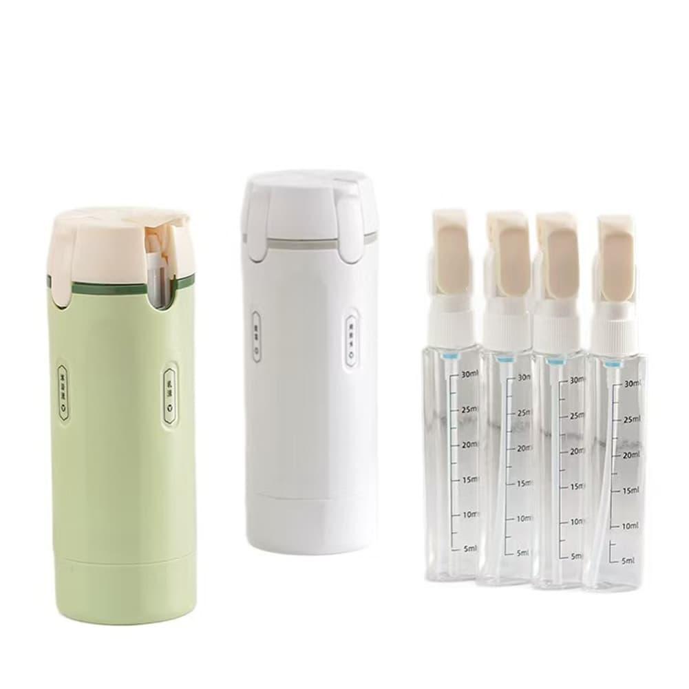 Home Bathroom Organizer - Travel Toiletry Dispenser Bottle 4 in