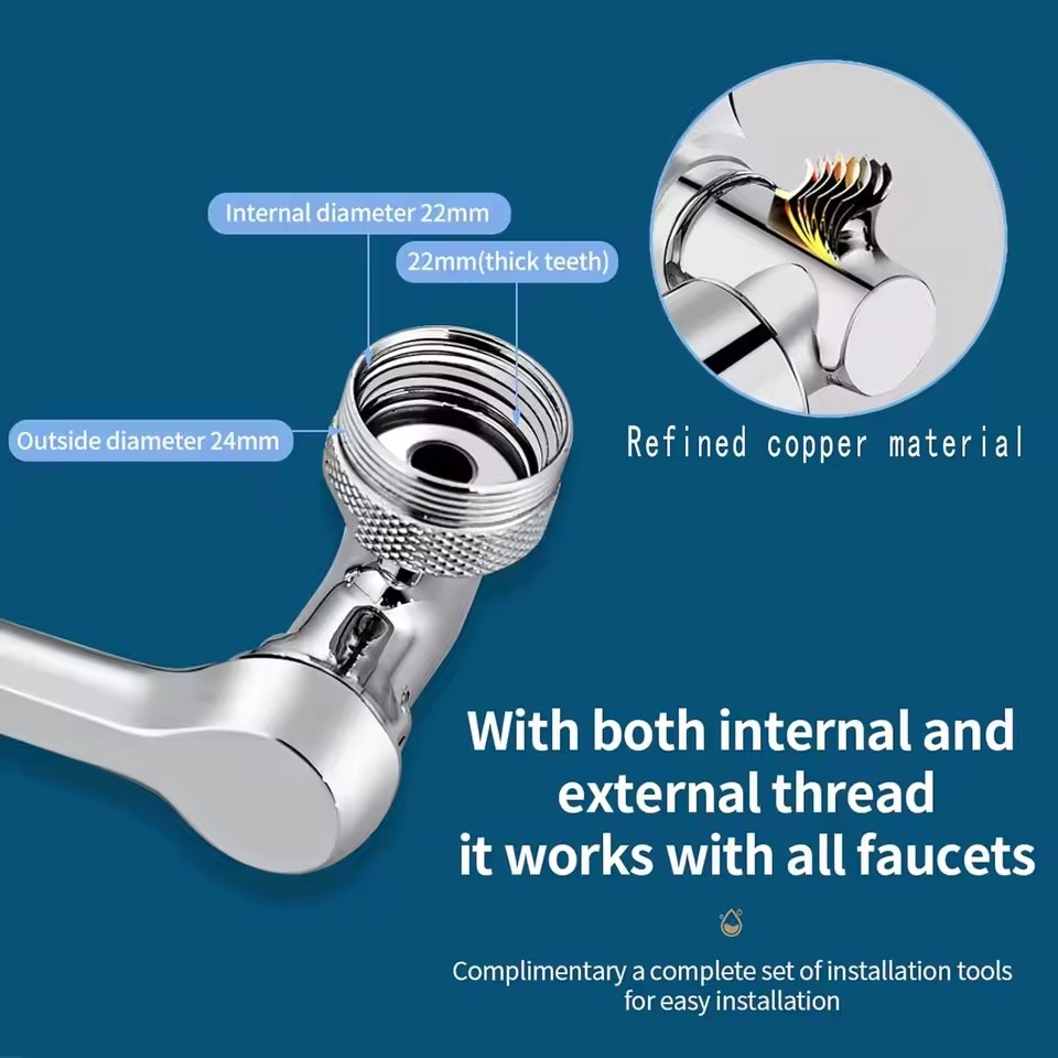 Metal Universal Faucet Extende - Basin Mixer Tap review and price