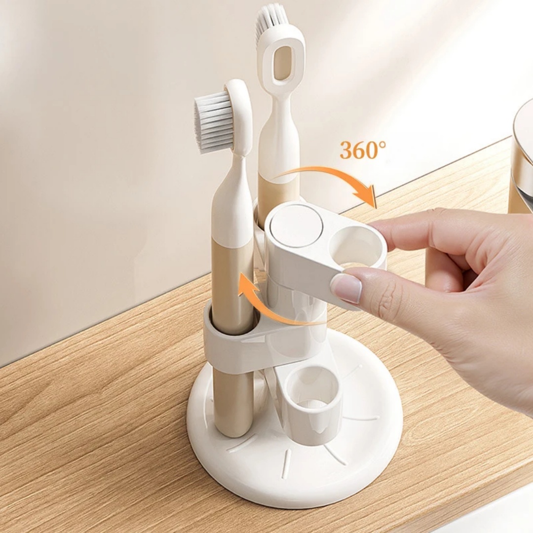 1pcs Rotating Toothbrush Holde - Home Bathroom Organizer review and price