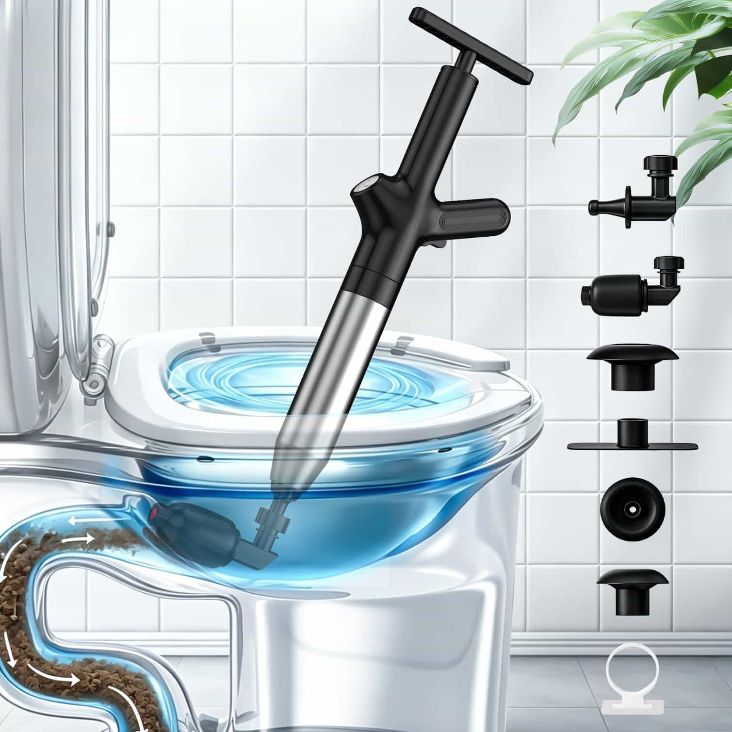 Toilet Plunge Blaster, High Pr - Plunger Toilet review and price