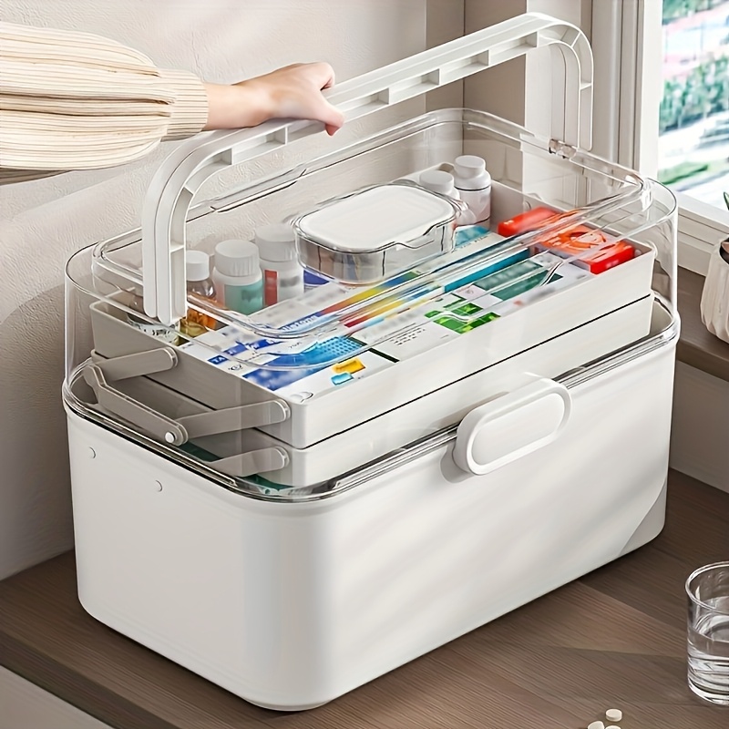 Large Capacity Clear Lid Medic - Home Edit Bathroom Storage review and price