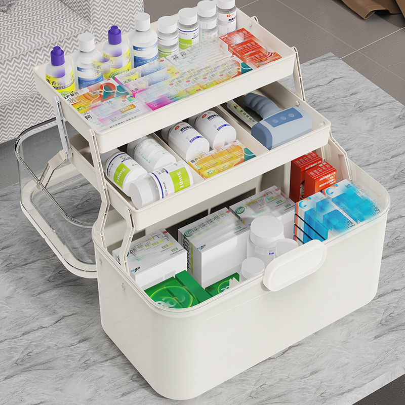 Large Capacity Clear Lid Medic - Home Edit Bathroom Storage review and price